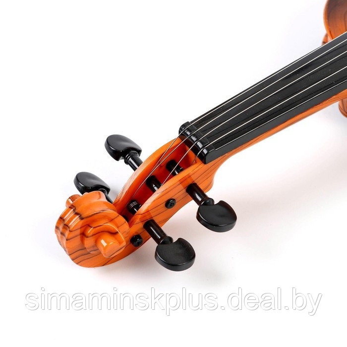 Игрушка музыкальная «Скрипка. Маэстро», звуковые эффекты, цвет коричневый - фото 2 - id-p211540839