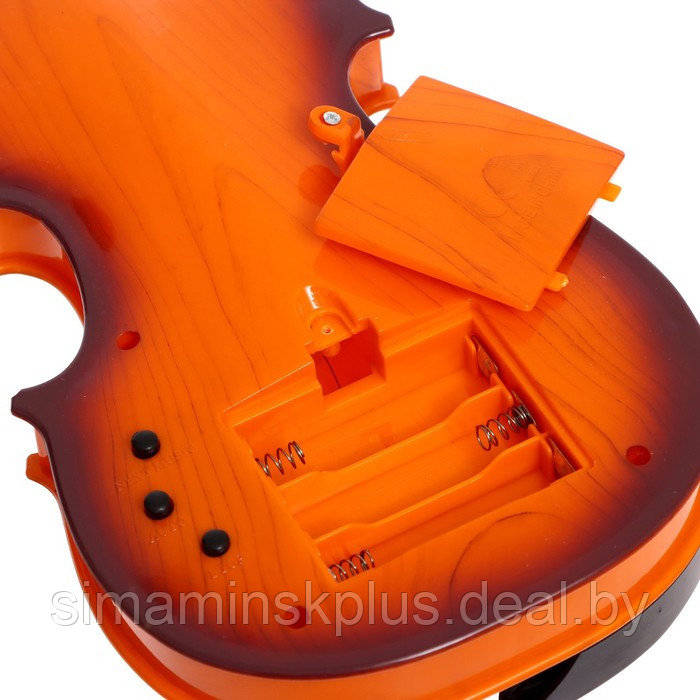 Игрушка музыкальная «Скрипка. Маэстро», звуковые эффекты, цвет коричневый - фото 5 - id-p211540839