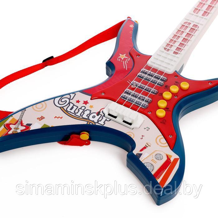 Игрушка музыкальная-гитара «Крутой рокер», звуковые эффекты - фото 2 - id-p211538640