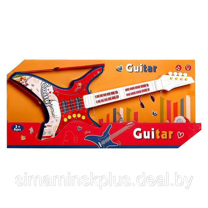 Игрушка музыкальная-гитара «Крутой рокер», звуковые эффекты - фото 4 - id-p211538640