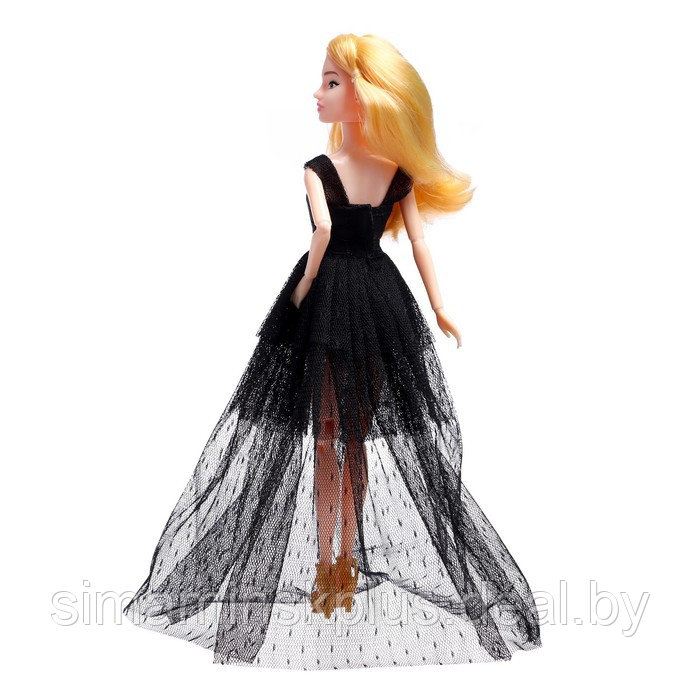 Кукла-модель шарнирная «Ксения - Модный показ» в черном платье - фото 2 - id-p211538154