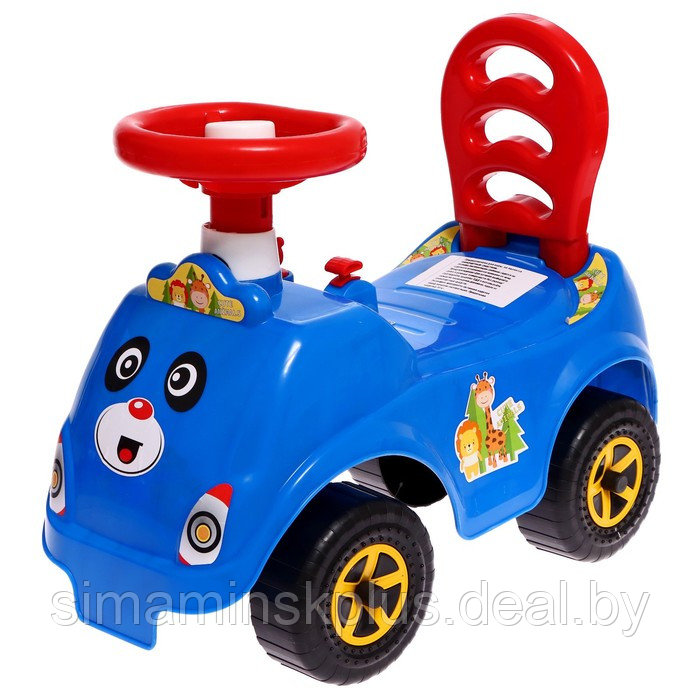 Машина-каталка Cool Riders «Сафари», с клаксоном, цвет синий - фото 1 - id-p211538742