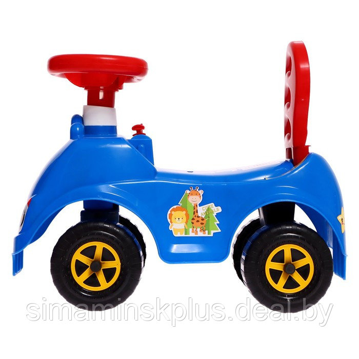 Машина-каталка Cool Riders «Сафари», с клаксоном, цвет синий - фото 2 - id-p211538742