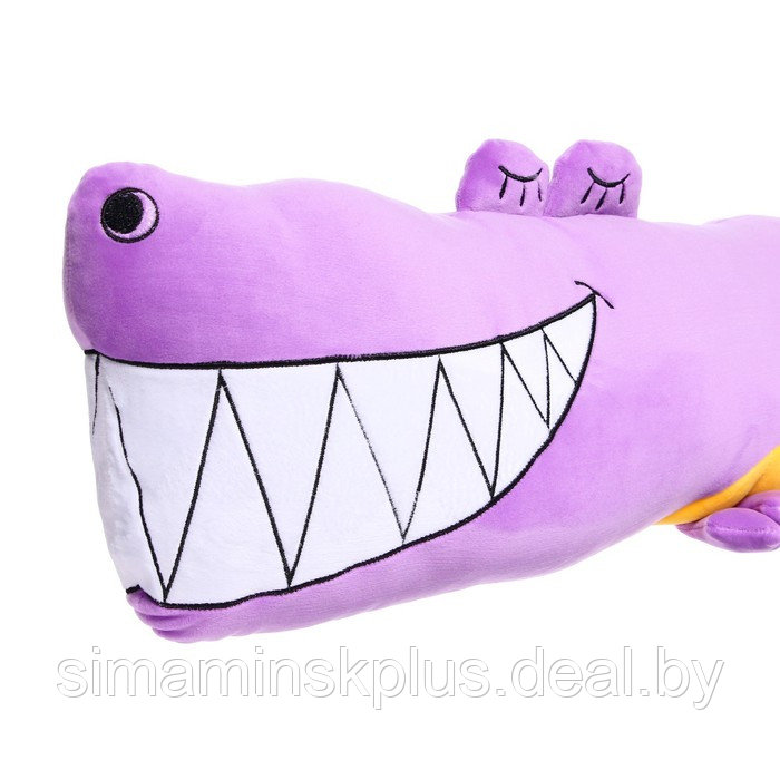 Мягкая игрушка-подушка «Крокодил», 90 см, цвет фиолетовый - фото 4 - id-p211540947