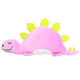 Мягкая игрушка-подушка «Стегозавр», 70 см, цвет светло-фиолетовый, фото 2