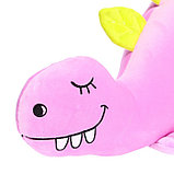 Мягкая игрушка-подушка «Стегозавр», 70 см, цвет светло-фиолетовый, фото 4