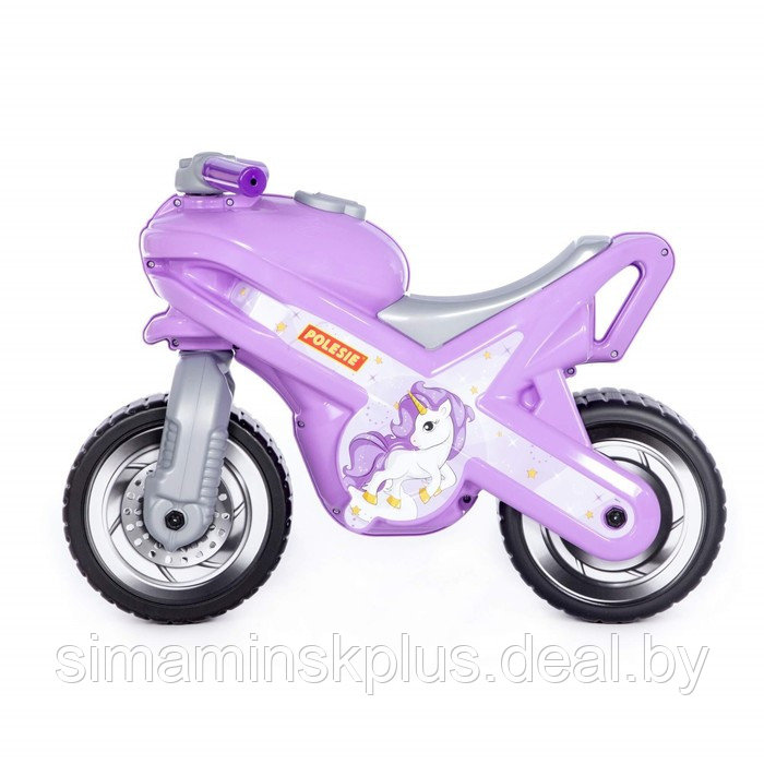 Каталка-мотоцикл МХ, цвет сиреневый - фото 2 - id-p211538776