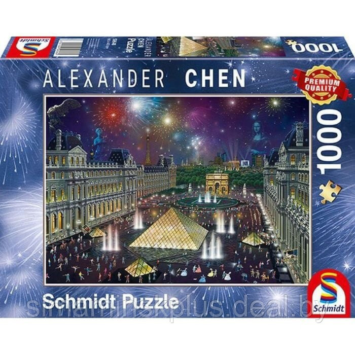 Пазл «А. Чен. Фейерверк над Лувром», 1000 элементов - фото 1 - id-p211543732