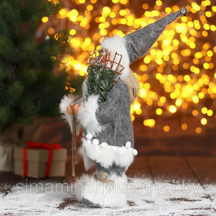 Дед Мороз "В сером тулупе со снегоступами" 16х30 см - фото 2 - id-p211542896