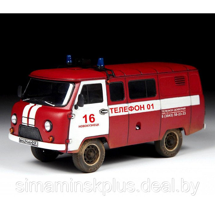 Сборная модель «УАЗ 3909 Пожарная служба» - фото 3 - id-p211539296