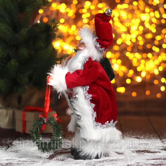 Дед Мороз "В красной шубке с новогодним венком" 16х30 см - фото 2 - id-p211542903