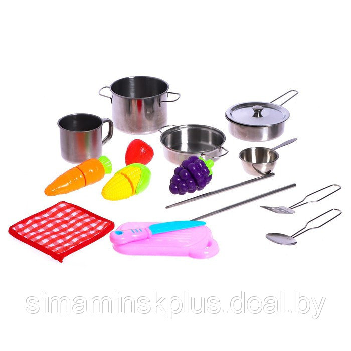 Набор металлической посуды «Повар» 15 предметов - фото 7 - id-p211537540