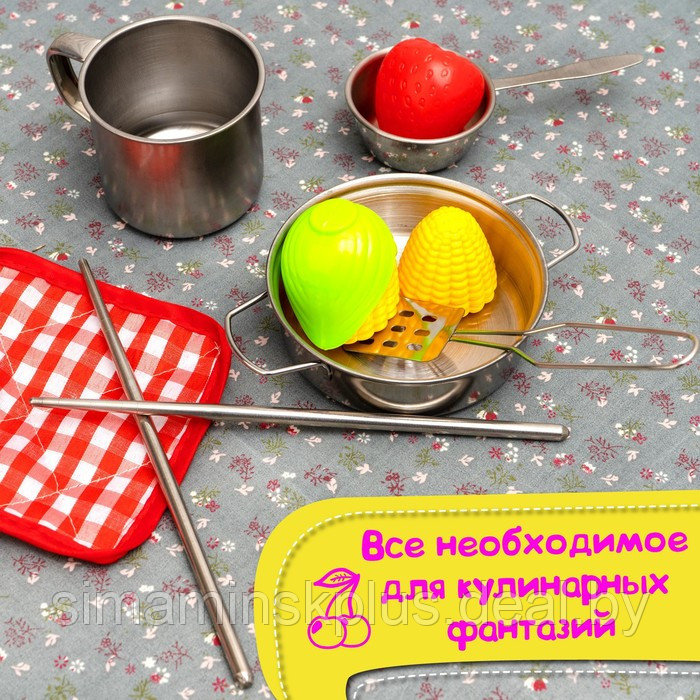 Набор металлической посуды «Повар» 15 предметов - фото 9 - id-p211537540