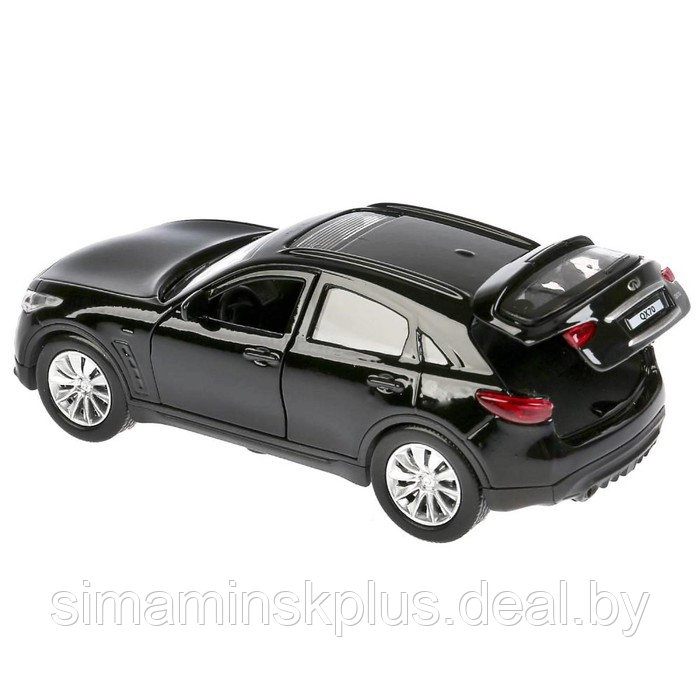 Машина металлическая, инерционная Infiniti Qx70, цвет чёрный, 12 см, открывающиеся двери - фото 3 - id-p211539903