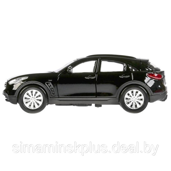 Машина металлическая, инерционная Infiniti Qx70, цвет чёрный, 12 см, открывающиеся двери - фото 4 - id-p211539903
