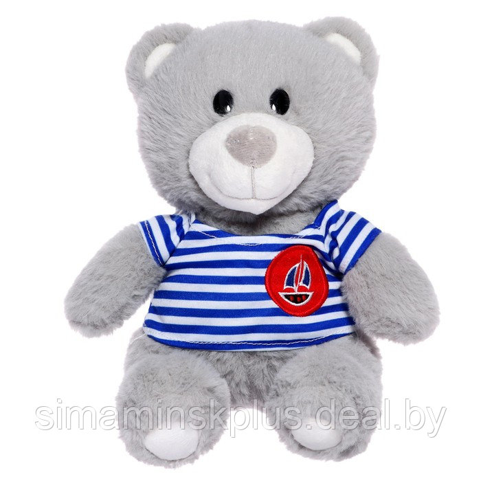 Мягкая игрушка «Медвежонок в полосатой футболочке», 23 см - фото 1 - id-p211541717