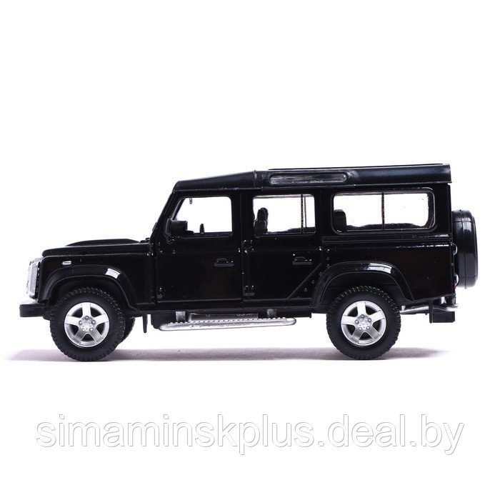 Машина металлическая LAND ROVER DEFENDER, 1:32, открываются двери, инерция, цвет чёрный - фото 2 - id-p211539964