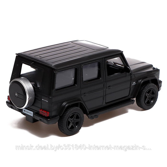 Машина металлическая MERCEDES-BENZ G63 AMG, 1:32, открываются двери, инерция, цвет чёрный матовый - фото 3 - id-p211539980