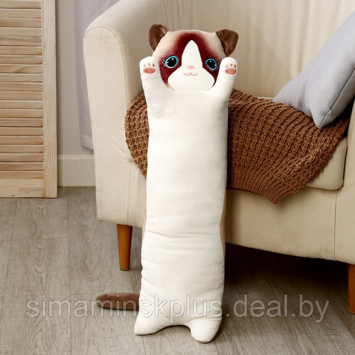 Мягкая игрушка-подушка «Кот сиам», 70 см, разноцветный - фото 1 - id-p211541114