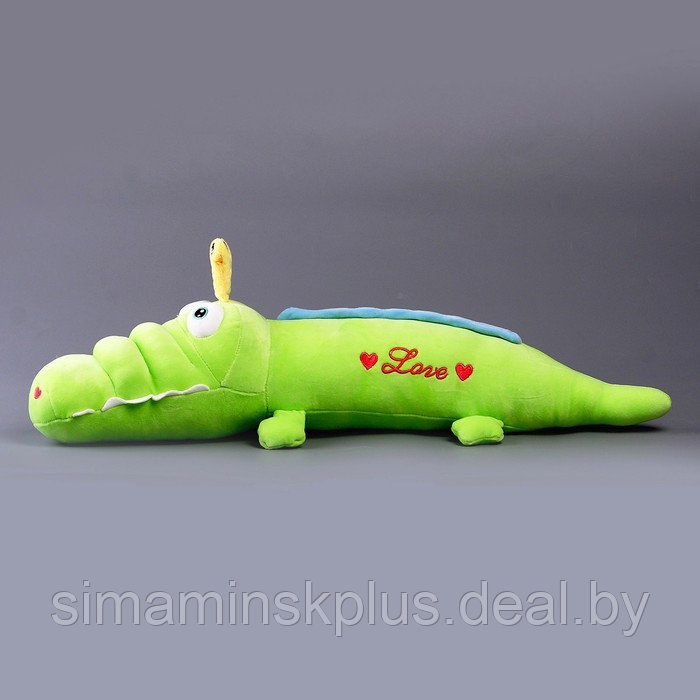 Мягкая игрушка-подушка «Крокодил с уточкой», 65 см, цвет зелёный - фото 5 - id-p211541116