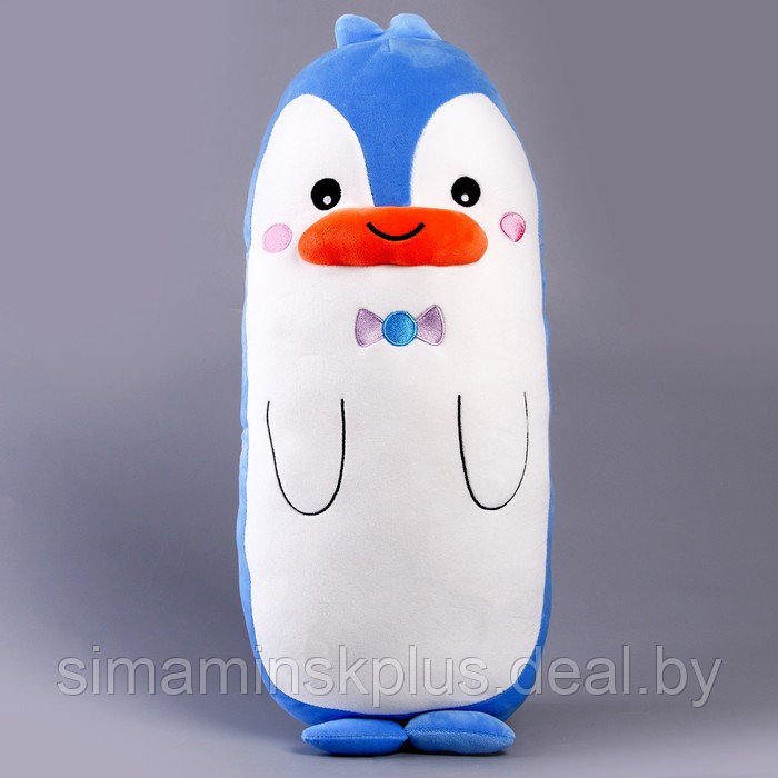 Мягкая игрушка-подушка «Пингвин с бантиком», 50 см, цвет бело-голубой - фото 5 - id-p211541138