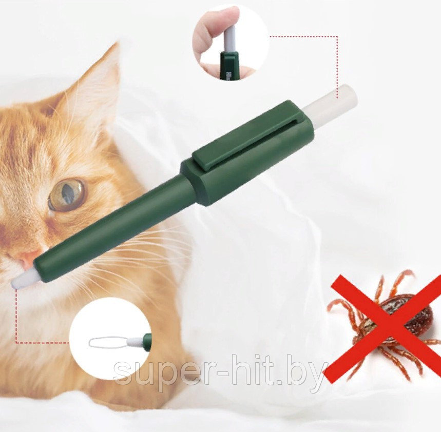 Ручка-пинцет для удаления клещей у собак и кошек - фото 2 - id-p211545834