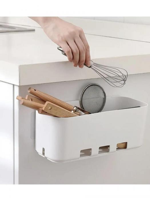 Органайзер настенный для кухни ванной контейнер выдвижной ящик подвесной на стену хранение под мойку раковину - фото 7 - id-p211573706