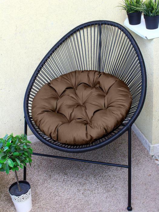 Подушки для садовой мебели сиденье на кресло кокон гамак качели стулья круглая сидушка коричневая сидение - фото 7 - id-p211573713