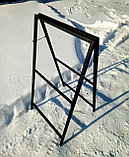 Рекламный штендер, из металла, каркас без полотна, черный, фото 2
