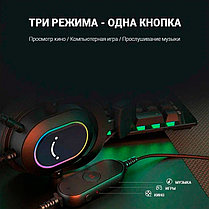 Накладные игровые наушники c RGB подсветкой Fifine H6 Gaming Headsets для PC, MAC, PS, фото 3