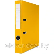 Папка-регистратор А4,   "Basic-S", ПВХ ЭКО, A4, желтый, 75мм