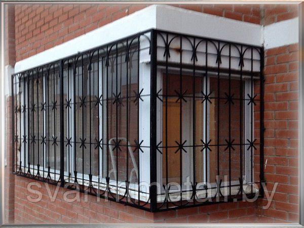 Решетки на окно, из металла, белый цвет - фото 3 - id-p211678144