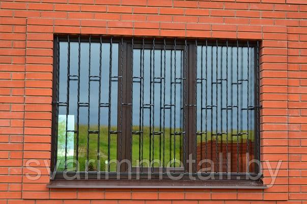 Металлические решетки на окна - фото 1 - id-p211678437