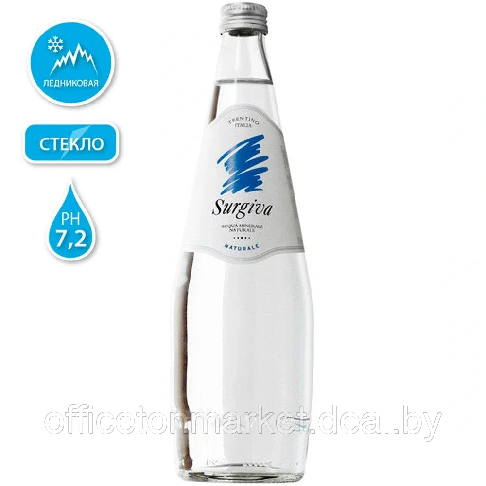 Вода минеральная природная питьевая «Surgiva», 1 л., негазированная
