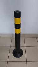 ССУ 750 Столбик сигнальный упругий 750 мм с 2-мя желтыми с/о полосами (Черный)