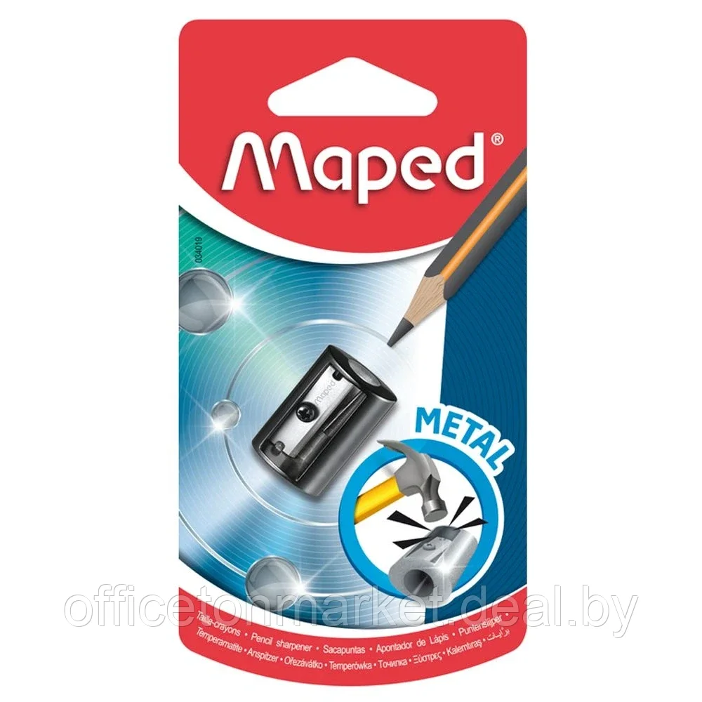 Точилка Maped "Satellite", 1 отверстие, без контейнера, блистер - фото 1 - id-p201528291