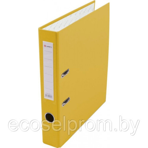 Папка регистратор А4, ПВХ LAMARK, 50 мм, с мет. уголком, желтый, арт.AF0601-YL1 - фото 1 - id-p211689246