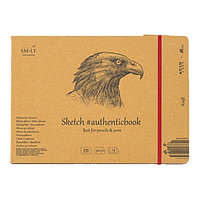 Альбом-сшивка SMLT SKETCH BOOK Kraft для эскизов (176x245мм, 24л, 90г/м)