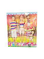 Набор кукол "Семья" куклы Кен и Барби с детьми