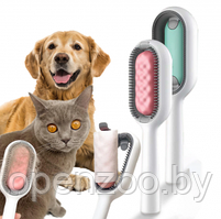 SPA расческа для кошек и собак Pet cleaning hair removal comb 3 в 1 (чистка, расческа, массаж) / Скребок для