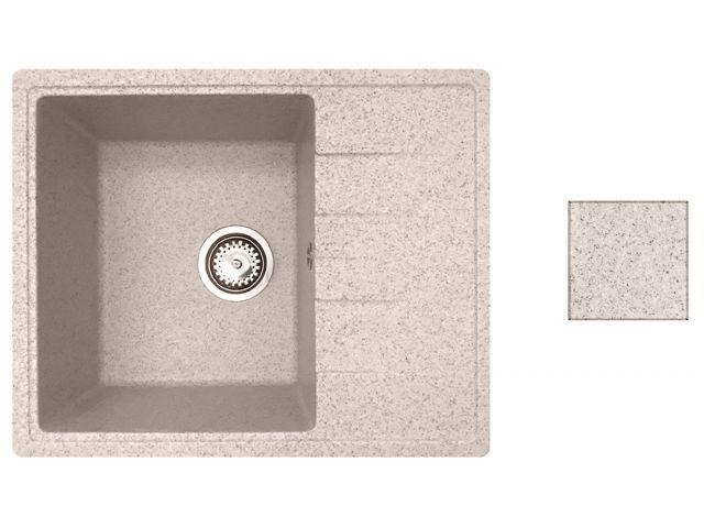 Мойка кухонная из искусственного камня PLATINUM гранит 570х465 мм, AV Engineering - фото 1 - id-p199979639