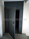 Металлические двери, цвет черный, фото 4