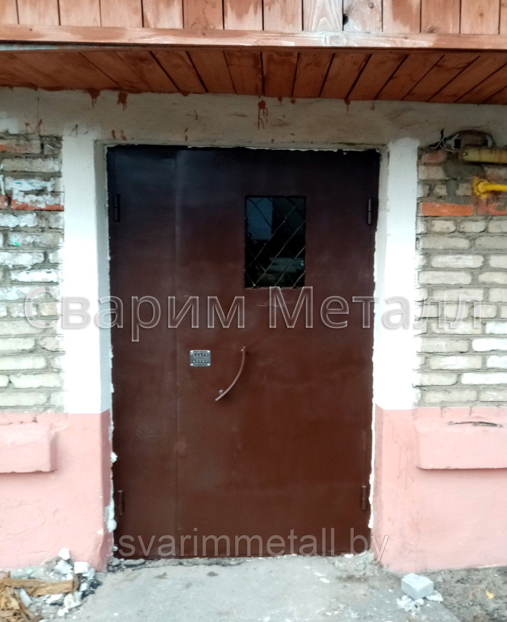 Металлические двери, цвет коричневый - фото 1 - id-p211711207