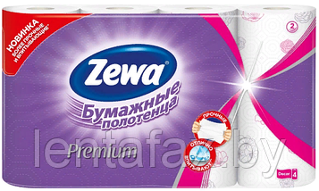 Полотенца бумажные двухслойные "Zewa" ПРЕМИУМ ДЕКОР, 4рул, 13,5м. Цена без учета НДС 20%