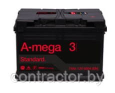 Аккумулятор 6СТ-74NR A-mega Standard (720А)