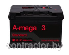 Аккумулятор 6СТ-74NR A-mega Standard (720А) - фото 1 - id-p136407646