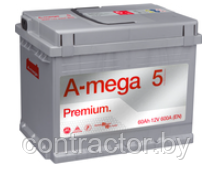 Аккумулятор 6СТ-60NR A-mega Premium (600А)