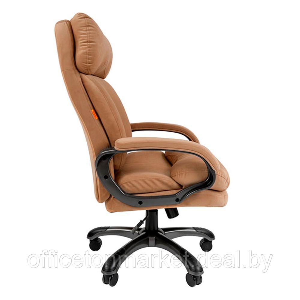 Кресло для руководителя "Chairman Home 505", велюр, пластик, бежевый - фото 3 - id-p211690492