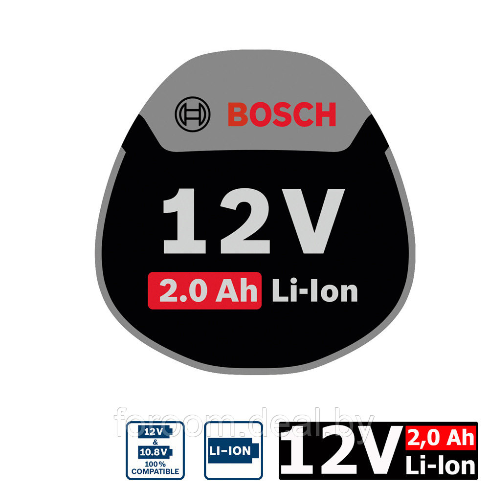 Аккумулятор GBA 12 V 2.0 Ah (-1-) Professional BOSCH (1600Z0002X) - фото 2 - id-p211713852