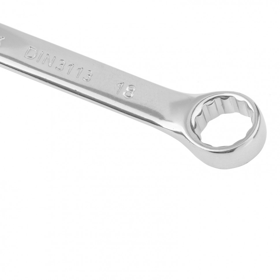 Ключ комбинированный, 18 мм, CrV, полированный хром Matrix - фото 3 - id-p211714754